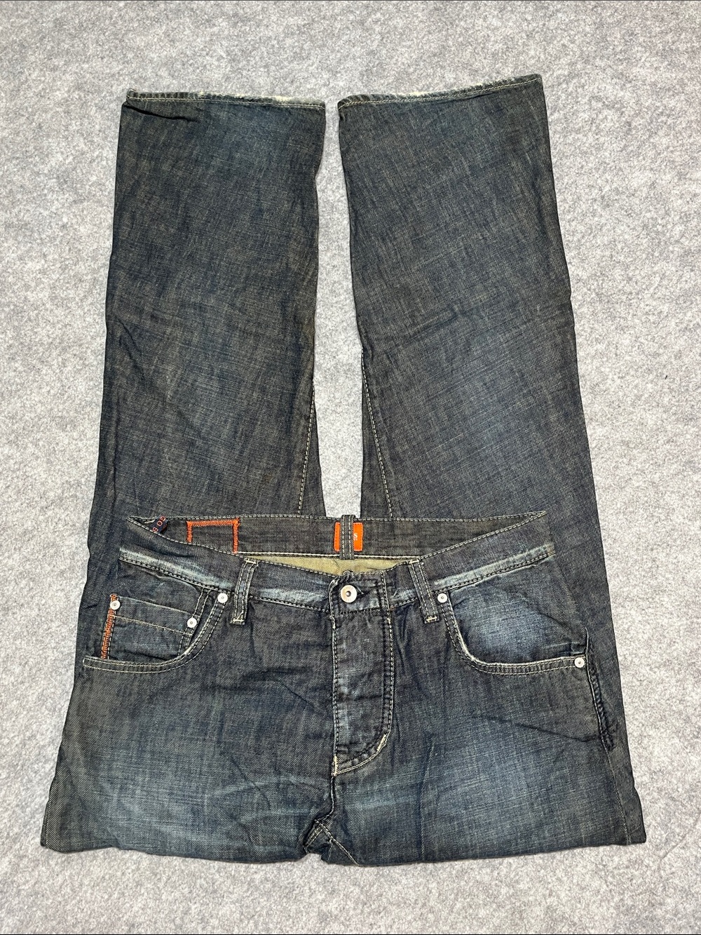 Hugo Boss Acid Dark Indigo Straight Jeans
